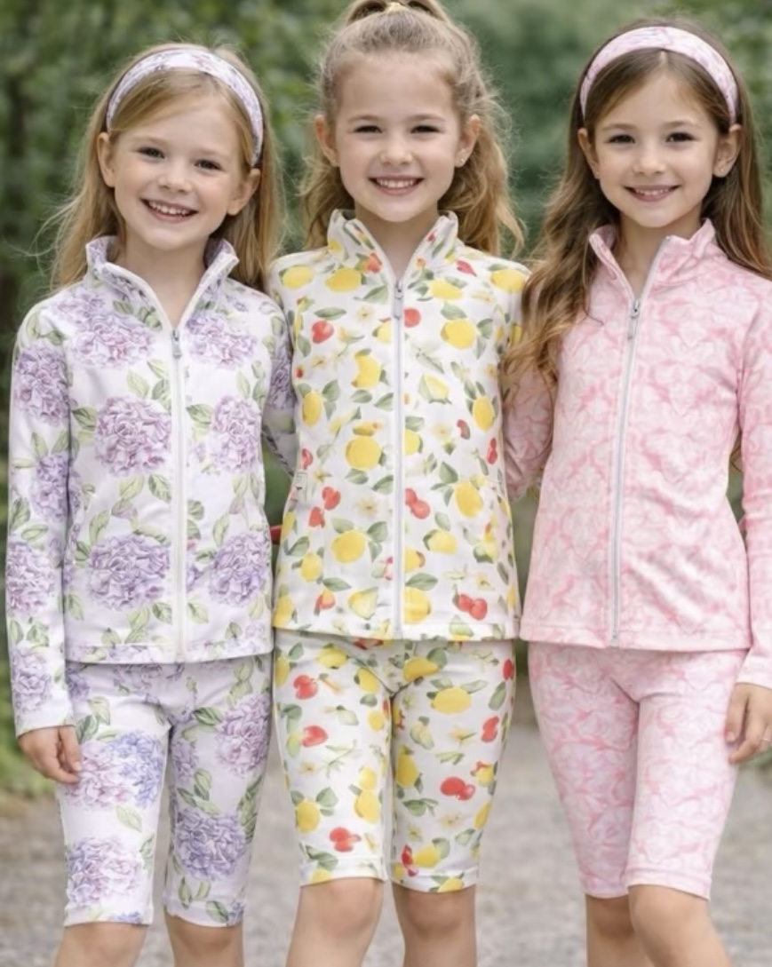 TIANA three piece gym set with matching headband