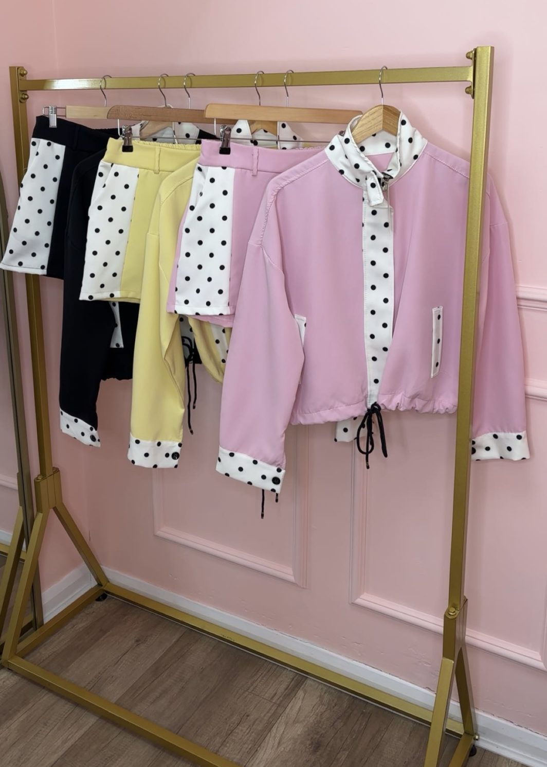PAISLEY polka dot jacket short co-ord