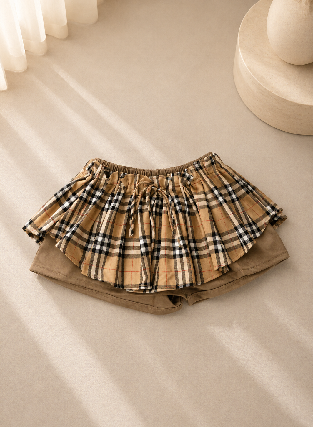 BRITNEY tartan rara shorts